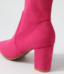 NIDER DJ HOT PINK STRETCH MICROSUEDE