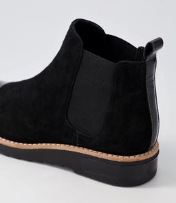 RAQUEL DJ BLACK BLACK PATENT SUEDE