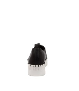 BRENDA DJ BLACK WHITE SOLE LEATHER