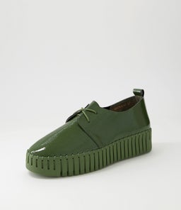 BRENDA DJ KHAKI KHAKI SOLE PATENT LEATHER