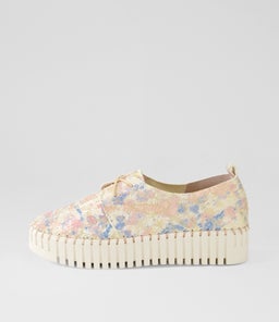 BRENDA DJ NUDE&GOLD IVORY SOLE CUT LEATHER