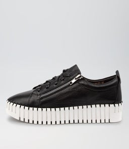 BUMP DJ BLACK WHITE SOLE LEATHER