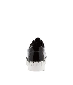 BUMP DJ BLACK WHITE SOLE PATENT LEATHER