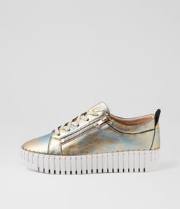 BUMP DJ GOLD&BLUE METAL LEATHER