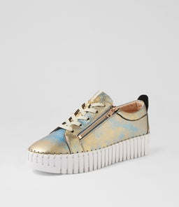 BUMP DJ GOLD&BLUE METAL LEATHER