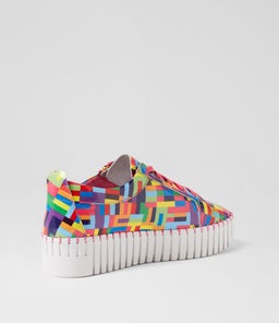BUMP DJ PINK STRIPE MULTI PATENT LEATHER