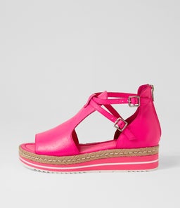 ALEXYS DJ HOT PINK LEATHER