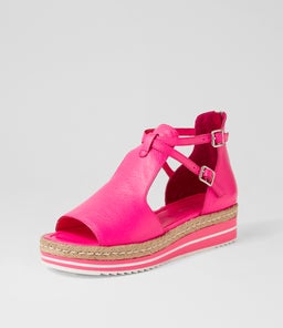ALEXYS DJ HOT PINK LEATHER