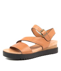 ALISA DJ TAN BLACK SOLE LEATHER
