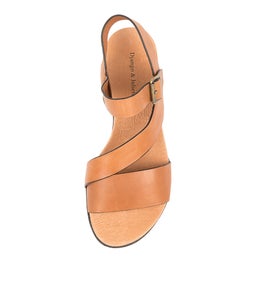 ALISA DJ TAN BLACK SOLE LEATHER