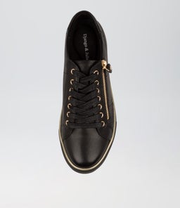 FROGGY DJ BLACK BLACK SOLE LEATHER