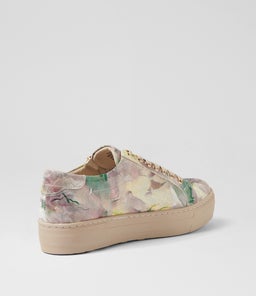 FROGGY DJ PLUM MULTI PRINT LEATHER