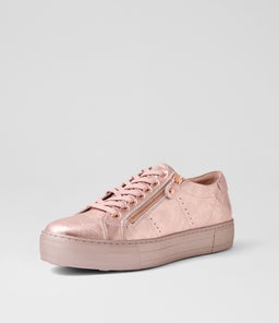 FROGGY DJ ROSE GOLD FLOWER EMBOSSED LEATHER