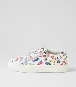FROGGY DJ WHITE SHOE WHITE SOLE LEATHER