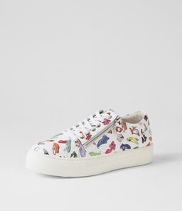 FROGGY DJ WHITE SHOE WHITE SOLE LEATHER