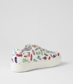 FROGGY DJ WHITE SHOE WHITE SOLE LEATHER