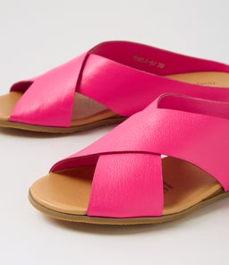 HARLI DJ HOT PINK LEATHER