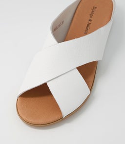 HARLI DJ WHITE LEATHER