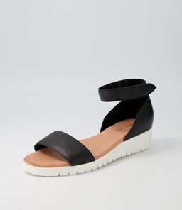 MAKALLY DJ BLACK WHITE SOLE LEATHER