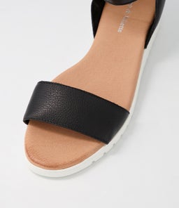 MAKALLY DJ BLACK WHITE SOLE LEATHER