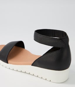 MAKALLY DJ BLACK WHITE SOLE LEATHER