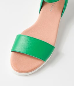 MAKALLY DJ BRIGHT EMERALD WHITE SOLE LEATHER
