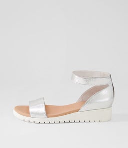 MAKALLY DJ SILVER WHITE SOLE PEBBLE LEATHER