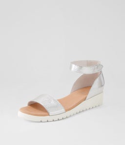 MAKALLY DJ SILVER WHITE SOLE PEBBLE LEATHER