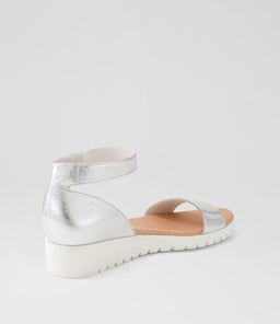 MAKALLY DJ SILVER WHITE SOLE PEBBLE LEATHER