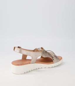 MALIKA DJ PLATINO WHITE SOLE LEATHER