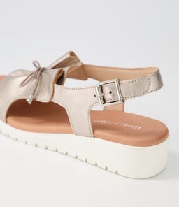 MALIKA DJ PLATINO WHITE SOLE LEATHER
