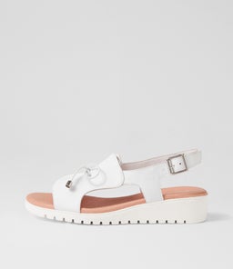 MALIKA DJ WHITE WHITE SOLE LEATHER