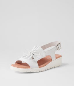 MALIKA DJ WHITE WHITE SOLE LEATHER
