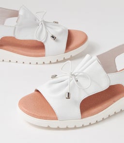 MALIKA DJ WHITE WHITE SOLE LEATHER
