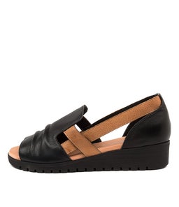 MAYAR DJ BLACK DK TAN BLACK SOLE LEATHER