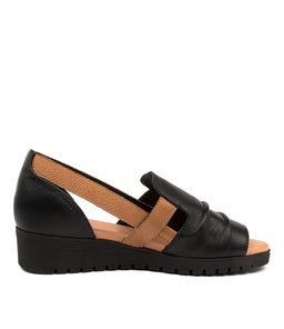 MAYAR DJ BLACK DK TAN BLACK SOLE LEATHER