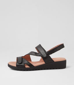 MELANY DJ BLACK BLACK SOLE LEATHER