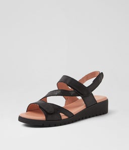 MELANY DJ BLACK BLACK SOLE LEATHER