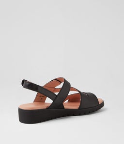 MELANY DJ BLACK BLACK SOLE LEATHER