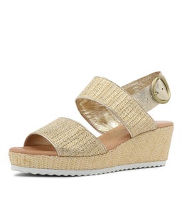 SULTANS DJ GOLD GOLD SPLICE WEAVE LEATHER