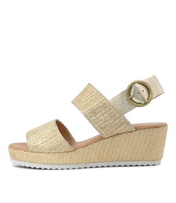 SULTANS DJ GOLD GOLD SPLICE WEAVE LEATHER