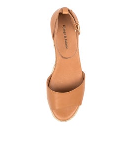 SKIP DJL DK TAN NATURAL ROPE LEATHER