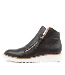 OHMY DJ BLACK WHITE SOLE LEATHER