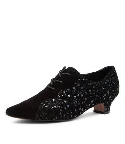 DIONES DJ BLACK BLACK SPARKLE SUEDE SUEDE