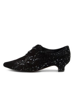 DIONES DJ BLACK BLACK SPARKLE SUEDE SUEDE