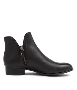 FAYE DJ BLACK BLACK HEEL LEATHER