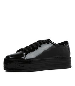 GUDDO DJ BLACK BLACK PATENT LEATHER