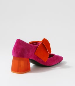 MISHA DJ DK FUCHSIA ORANGE SUEDE SUEDE