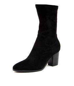 TAYLAN DJ BLACK STRETCH MICROSUEDE