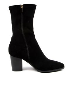 TAYLAN DJ BLACK STRETCH MICROSUEDE